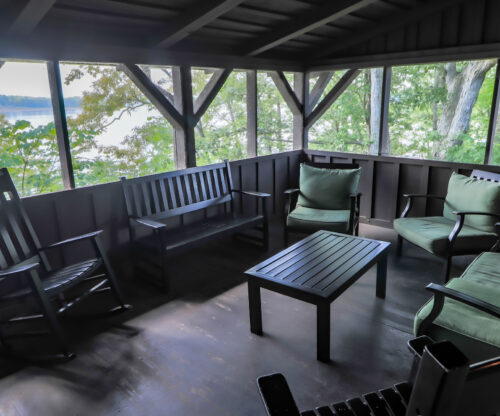 Deck with furniture