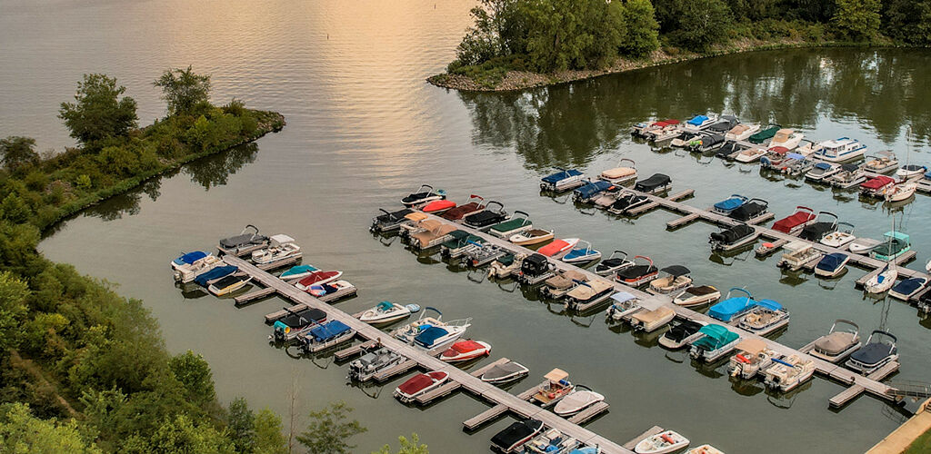 Marina at dusk