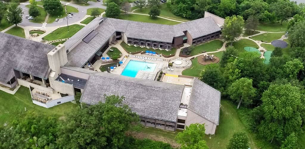 Aerial View of the Lodge